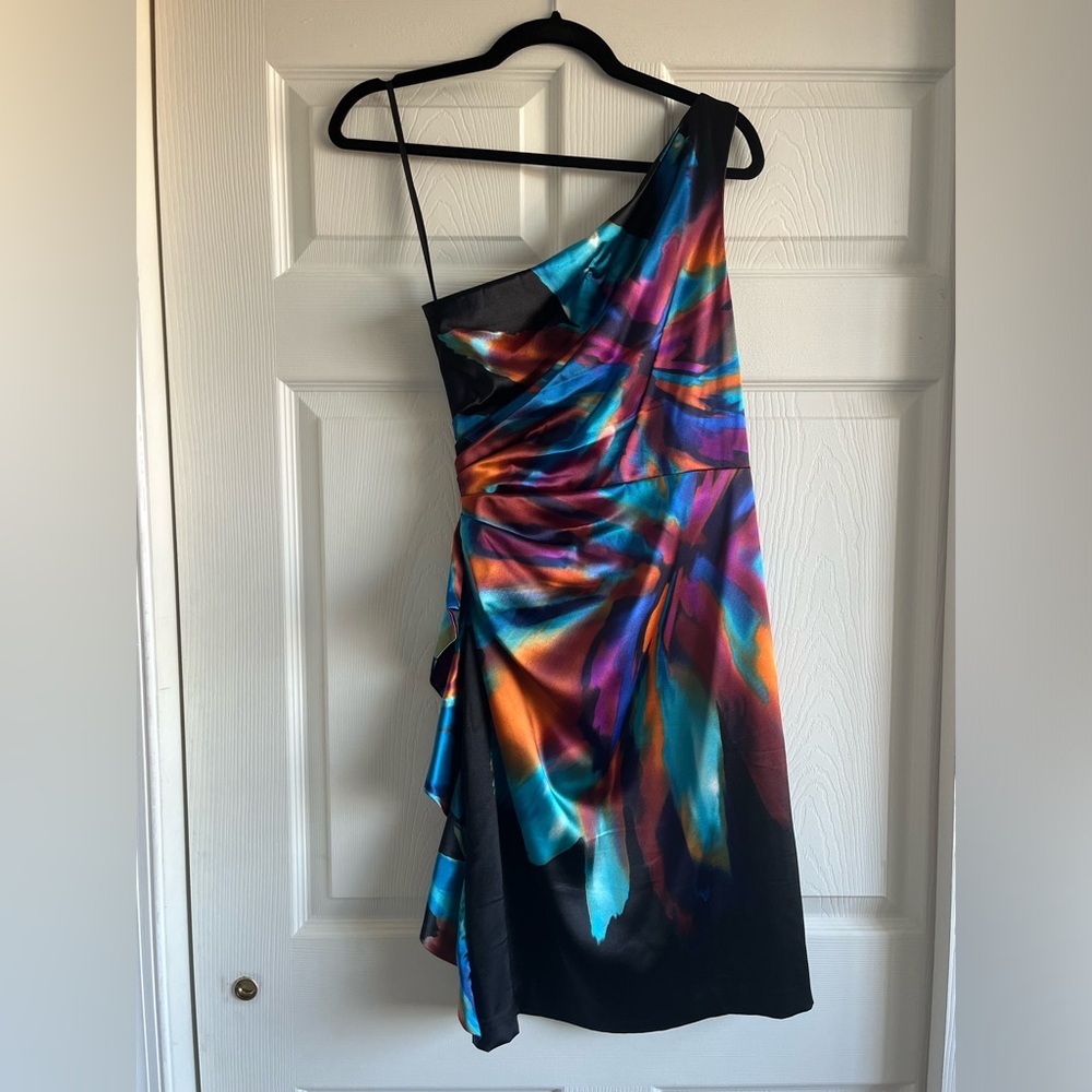 London Style Nights One Shoulder Hoco Party Dress Multicolor Size 4